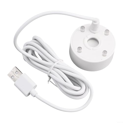5 V USB-Nebelhersteller mit LED-Nebelmacher, bunte LED-Lichter, Mehrzweck-USB-Nebelmacher, ideal für einzigartige visuelle Effekte (weiß) von FACULX