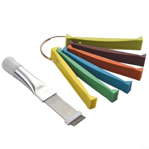 6-teiliges Klimaanlagen-Flossenreiniger-Set zum Glätten und Reinigen, AC-Flossenkamm-Kondensator-Flossenglätter, Verdampfer-Reparatur-Reinigungswerkzeug 6-teiliges Klimaanlagen-Flossenreiniger-Set zum Glätten und Reinigen, AC-Flossenkamm-Kondensator-Flossenglätter, Verdampfer-Reparatur-Reinigungswerkzeug von FACULX