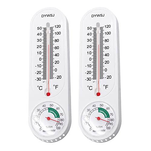 Analoges Innenthermometer, hohe Genauigkeit, Wandthermometer Gartentemperatur Installation Klassiker Thermometer Gewächshaus-Haushaltstemperatur-Lesegerät von FACULX