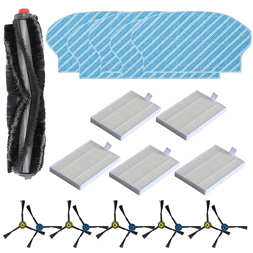 Ersatzteile, Zubehör, kompatibel mit Midea M6/M61/M62/M63/M64/K60 Staubsauger-Mopp-Pads Filter, inklusive Hepa-Filter, Mops Bürsten von FACULX