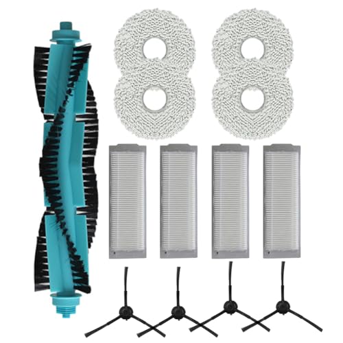 FACULX Ersatzteile Zubehör kompatibel mit Cecotec für Conga 11090 Spin Roboter Staubsauger Mop Pads Filter, inklusive Hepa-Filter Mops Bürsten von FACULX