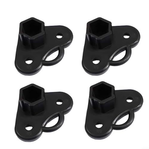 FACULX 4 Stück Pavillon-Fußhalterungen aus Kunststoff, passend für 21 x 21 mm Rohr für Pop-Up-Zelt, Baldachin, Beinstütze FACULX 4 Stück Pavillon-Fußhalterungen aus Kunststoff, passend für 21 x 21 mm Rohr für Pop-Up-Zelt, Baldachin, Beinstütze von FACULX