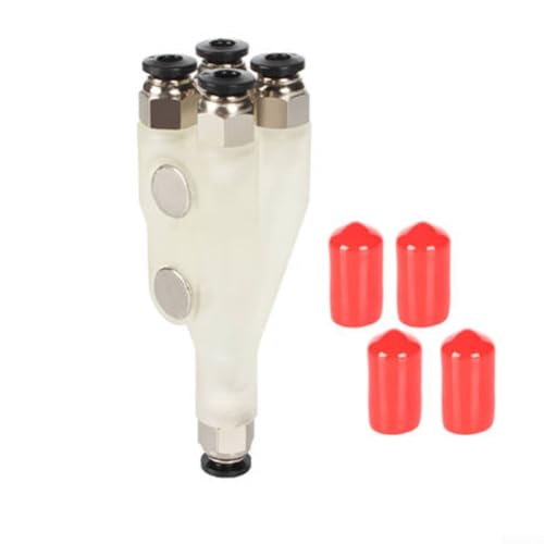 Für FACULX 4-in-1 PTFE-Adapter-Schlauchverbinder für Bambu Lab P1P/P1S/X1/X1C/X1E/A1/A1 Mini, 4-in-1-PTFE-Adapter für 3D-Drucker-Filamentrohr-Erweiterungsanschluss, 4 Fütterungs-Transportrohr-Module Für FACULX 4-in-1 PTFE-Adapter-Schlauchverbinder für Bambu Lab P1P/P1S/X1/X1C/X1E/A1/A1 Mini, 4-in-1-PTFE-Adapter für 3D-Drucker-Filamentrohr-Erweiterungsanschluss, 4 Fütterungs-Transportrohr-Module von FACULX