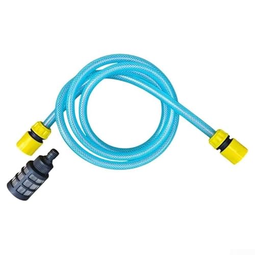 FACULX Blauer PVC-Bewässerungsschlauch, 300 cm, verstärkter robuster Outdoor-Wasserschlauch, flexibler Wasserschlauch mit Filter zum Bewässern von Blumen und Pflanzen (300 cm) von FACULX