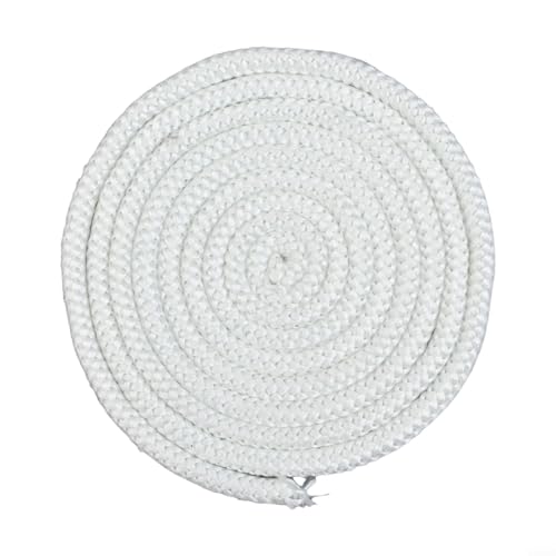 FACULX Fiberglas-Ofentür-Seil, 2 m, hitzebeständige Dichtung für Holzofen, Holzbrenner, Kessel, Kamin und Kaminwartung (8 mm) von FACULX