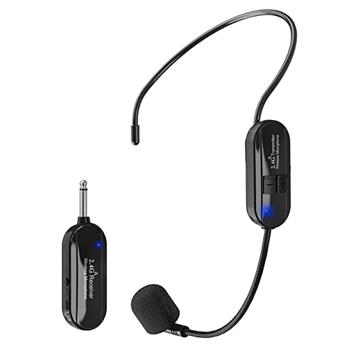 FACULX Kabelloses Headset-Mikrofon für Lautsprecher, Gesang, Podcast, YouTube, Interview, Vlogging, Videoaufnahme, Karaoke-Maschinen von FACULX