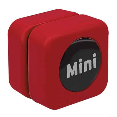 FACULX Magnetischer Glasreiniger, Mini-Aquarium-Bürste, Reinigungswerkzeug, doppelseitig, weiche Faser, Schrubber für Aquarien unter 10 Gallonen mit 6 mm Glas (rot) von FACULX