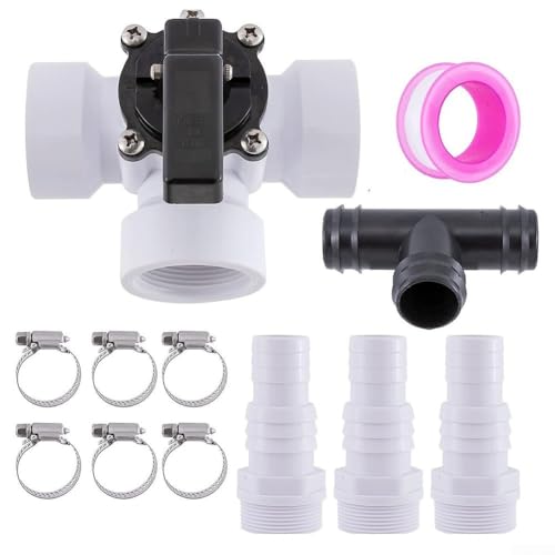FACULX Pool Umstellventil, 3 Wege PVC Wasserdurchflusskontrollsystem, 1,5 Zoll weiblicher Anschluss mit Schlauchadaptern Klemmen für Schwimmbad Spa FACULX Pool Umstellventil, 3 Wege PVC Wasserdurchflusskontrollsystem, 1,5 Zoll weiblicher Anschluss mit Schlauchadaptern Klemmen für Schwimmbad Spa von FACULX