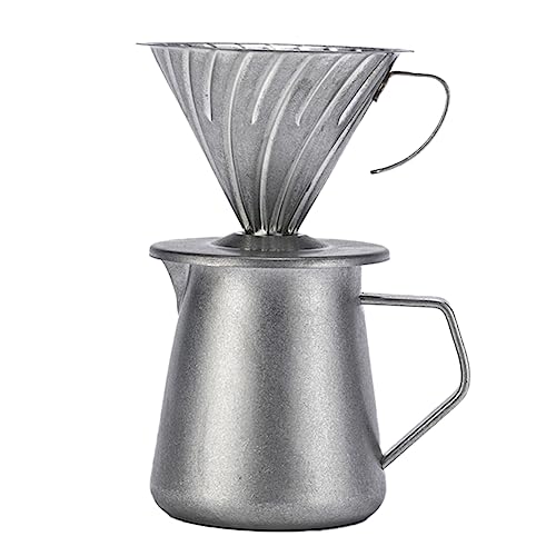 FACULX Pour Over Kaffeemaschine – 600 ml Edelstahl-Kaffeeserver mit Kaffee-Tropfer/Filter, Tropfkaffeemaschinen-Set für Zuhause oder Büro von FACULX