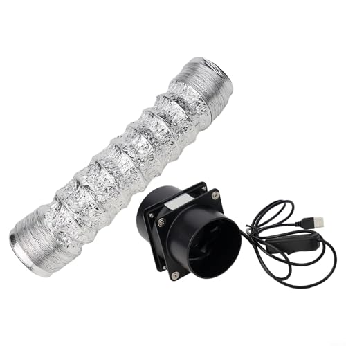 Für FACULX Premium-Rauchabsauger, effizienter USB-Löt-Rauchabsorber, ESD-Abluftventilator, für Luftzirkulation, Inline-Kanalventilator (Lüfter plus Rohr) von FACULX