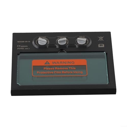 FACULX Selbstverdunkelnder Schweißfilter, solarbetriebener LCD-Linsenschutz mit DIN9-13 variabler Schattierung für WIG-MIG-ARC-Plasmaschweißen von FACULX