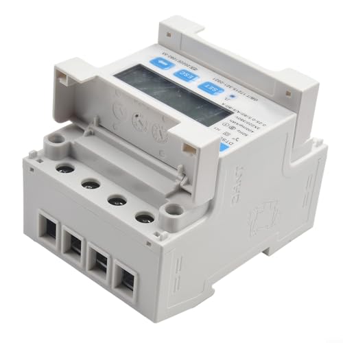 FACULX Stromzähler Dreiphasen-Energiezähler Digitaler Energiezähler mit LCD-Display 3x220/380V 80A DIN-Schienenmontage FACULX Stromzähler Dreiphasen-Energiezähler Digitaler Energiezähler mit LCD-Display 3x220/380V 80A DIN-Schienenmontage von FACULX