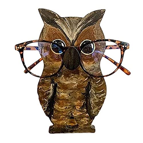 FACULX Tier-Brillenhalter, Brillenständer, handgefertigt, Holzschnitzerei, Brillenhalter, Ständer, Haustier-Brillenhalter, Sonnenbrillen-Display-Regal für Zuhause, Büro, Schreibtisch-Dekorationen von FACULX