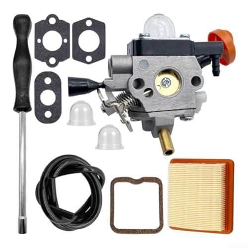 FACULX Vergaser-Kit für FS131 FS131R FS311 KM131 HT131 HT132 HT133 HT134 Freischneider Trimmer Ersatzteile mit Luftfilter, ersetzen 4180/17 4180-120-0617 von FACULX
