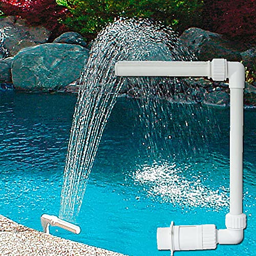 FACULX Wasser-Fo-Schwimmbad Sprinkle Zubehör - Wasserfall über dem Boden Pool, Kühlspray für Outdoor Garten Teich Belüfter Zirkulation, Hochdruck-Pool-Jet Brunnen Pumpenaufsatz von FACULX