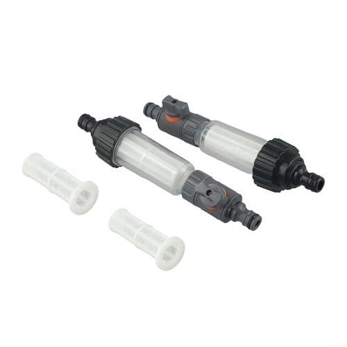 FACULX Wasserfilter Wohnmobil, Garten Wasserfilter-Set mit Regulierventil, 2 Stück, klares Gehäuse, Siebsystem für Wohnmobil, Wohnwagen, Hochdruckreiniger, Outdoor-Ausrüstung FACULX Wasserfilter Wohnmobil, Garten Wasserfilter-Set mit Regulierventil, 2 Stück, klares Gehäuse, Siebsystem für Wohnmobil, Wohnwagen, Hochdruckreiniger, Outdoor-Ausrüstung von FACULX