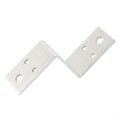 Für FACULX Z-förmige Eckverbinder, multifunktionaler Edelstahl verdickter Eckverbinder, für verschiedene Schränke, Hängeschränke (50 mm) von FACULX
