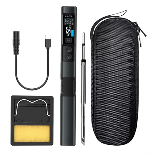 Für FNIRSI HS02B Für Smart Electric Lötkolben PD 100W Konstante Temperatur Kits Lötkolben Set CNC Metallgehäuse, PD/QC/DC unterstützt Für FNIRSI HS02B Für Smart Electric Lötkolben PD 100W Konstante Temperatur Kits Lötkolben Set CNC Metallgehäuse, PD/QC/DC unterstützt von FACULX