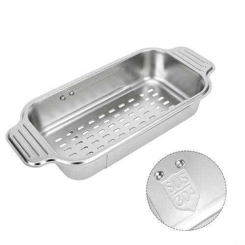 Küchenspüle, Edelstahl, einziehbar, Küchenspüle, Korb, einziehbar, zum Waschen von Obst und Gemüse von FACULX
