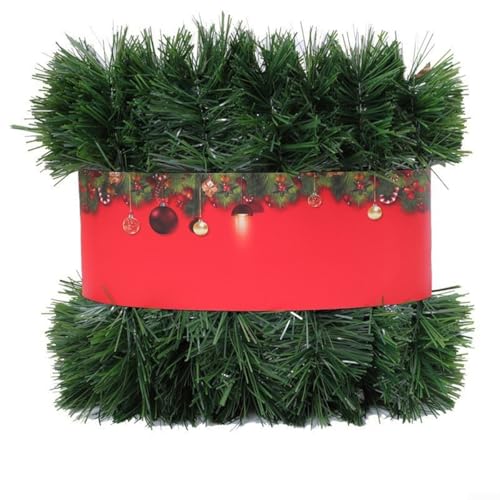 Künstliche Weihnachtsgirlande, Weihnachtskranz Cane, Weihnachtssimulation Swags, 20M Grün Girlande Kamine Treppengeländer Türdurchgänge Weihnachtsdekoration von FACULX