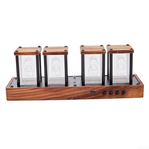 RGB Nixie Tube Clock LED Desks Clock USB Powered Colors Changing Clock Decor LED Desk Clock Supports Alarm Clock And Timer RGB Nixie Tube Clock LED Desks Clock USB Powered Colors Changing Clock Decor LED Desk Clock Supports Alarm Clock And Timer von FACULX