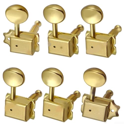 Stimmwirbel für E-Gitarre oder Akustikgitarre, Ersatz für E-Gitarre oder Akustikgitarre, goldfarben Stimmwirbel für E-Gitarre oder Akustikgitarre, Ersatz für E-Gitarre oder Akustikgitarre, goldfarben von FACULX