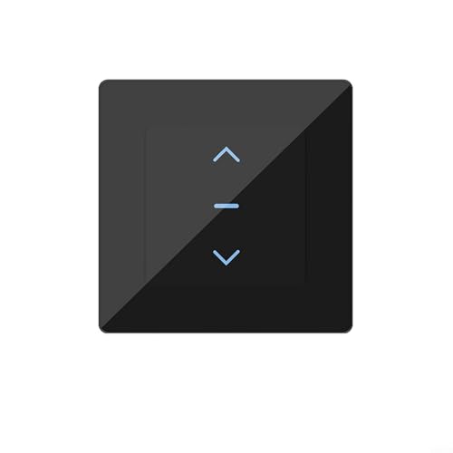 WiFi Doodle Smart Rollladenschalter Vorhang Jalousienschalter Timer Fernbedienung über App Smart WiFi Jalousieschalter mit Touchpanel (schwarz) von FACULX