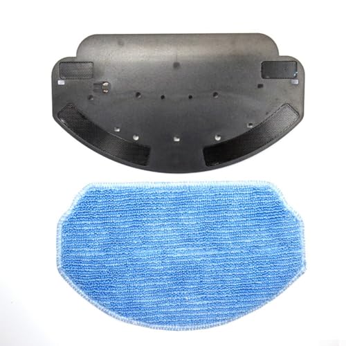 Wischmopp-Halterungspad-Set, Ersatzteile für BR151 BR150 Roboter-Staubsaugerhalterung und Pad-Set für Roboter-Staubsauger (1 Wischmopphalterung + 1 Lappen) von FACULX