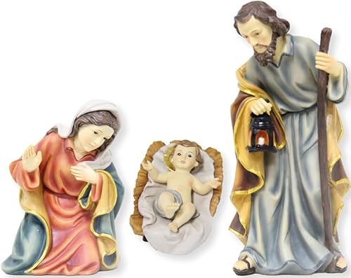 FADEDA 3X Heilige Familie/Höhe:19 cm/handbemalt/detailgetreue Krippen Figuren - Weihnachten Tisch Dekoration Krippe Zubehör von FADEDA