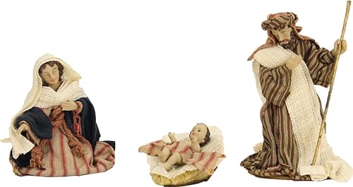 FADEDA 3X Hlg. Familie, orientalisch/Höhe:13 cm/handbemalt/detailgetreue Krippen Figuren - Weihnachten Tisch Dekoration Krippe Zubehör von FADEDA