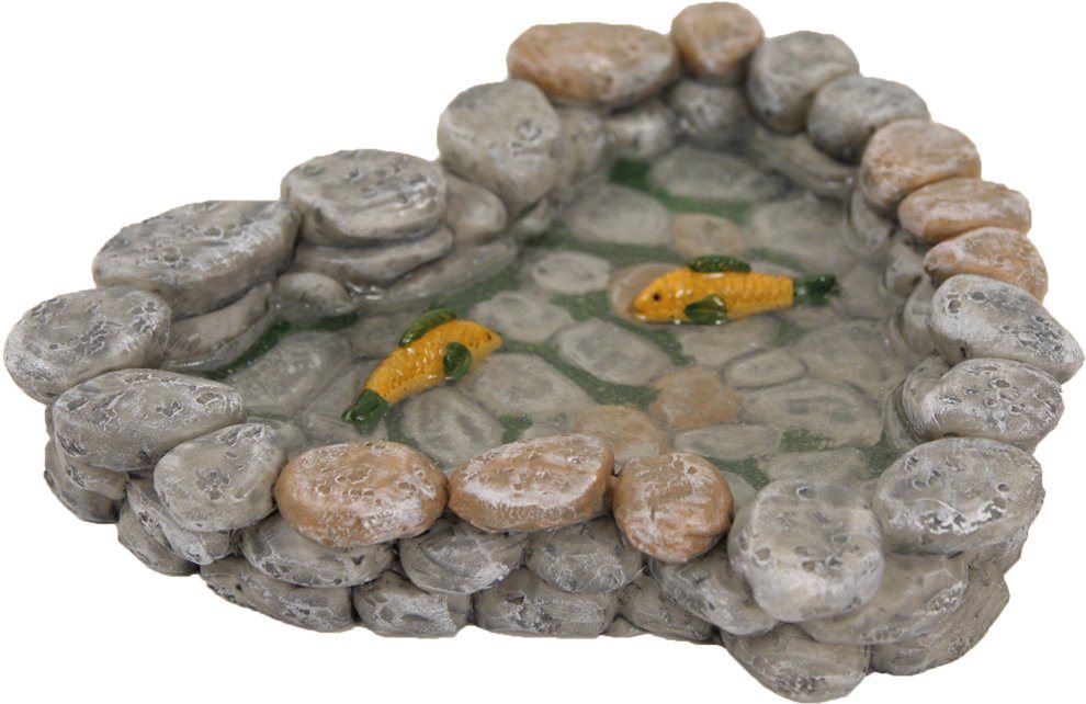 FADEDA Dekoobjekt FADEDA Gartenteich mit Fischen, Höhe in cm: 3 (1 St) von FADEDA
