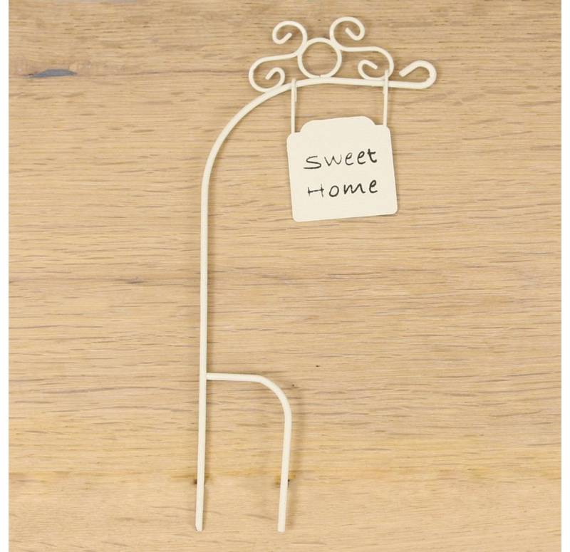 FADEDA Dekoobjekt FADEDA Schild "Sweet Home", weiß, Höhe in cm: 18 (1 St) von FADEDA
