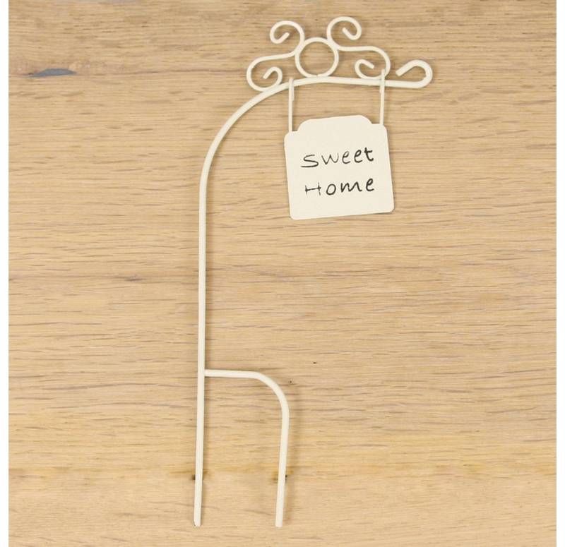 FADEDA Dekoobjekt FADEDA Schild "Sweet Home"mini, weiß, Höhe in cm: 13 (1 St) von FADEDA