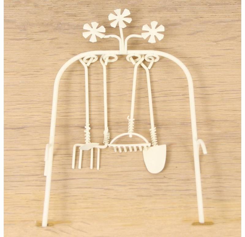 FADEDA Dekoobjekt FADEDA Stecker Gartenwerkzeug, weiß, Höhe in cm: 17 (1 St) von FADEDA