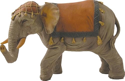 FADEDA Elefant/Höhe:11 cm/handbemalt/detailgetreue Krippen Figuren - Weihnachten Tisch Dekoration Krippe Zubehör von FADEDA