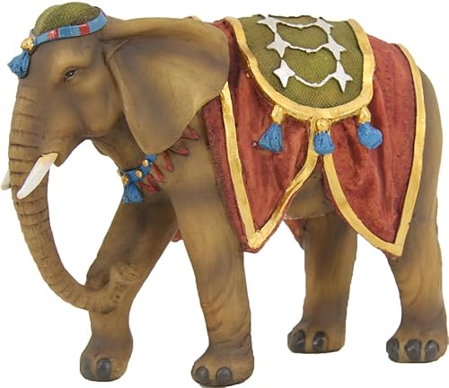 FADEDA Elefant/Höhe:13 cm/handbemalt/detailgetreue Krippen Figuren - Weihnachten Tisch Dekoration Krippe Zubehör von FADEDA