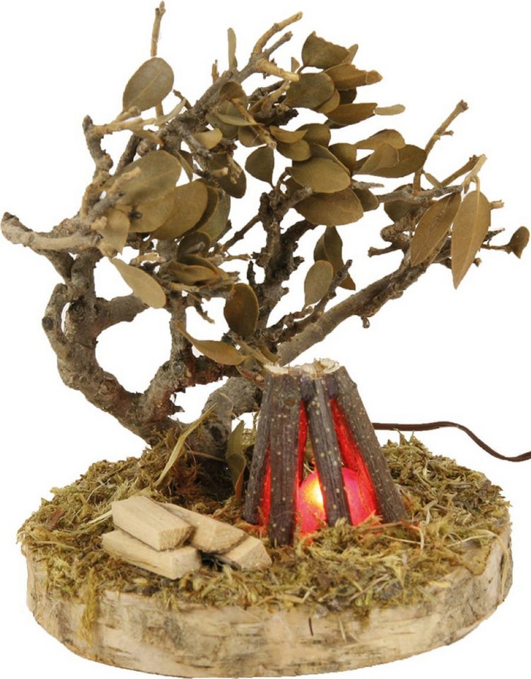 FADEDA Krippen-Zubehör FADEDA Lagerfeuer mit Busch, Höhe in cm: 9 (1 St) von FADEDA