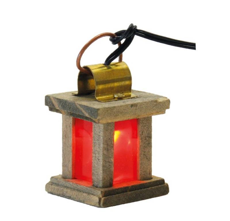 FADEDA Krippen-Zubehör FADEDA Laterne Holz rot, 3,5V, Höhe in cm: 4 (1 St) von FADEDA