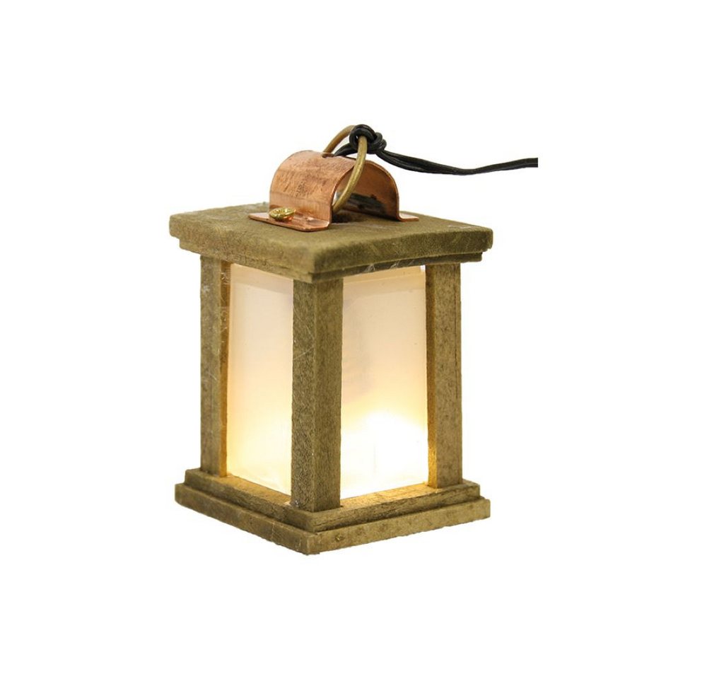 FADEDA Krippen-Zubehör FADEDA Laterne Holz weiß 3,5V, LED, Höhe in cm: 5 (1 St) von FADEDA