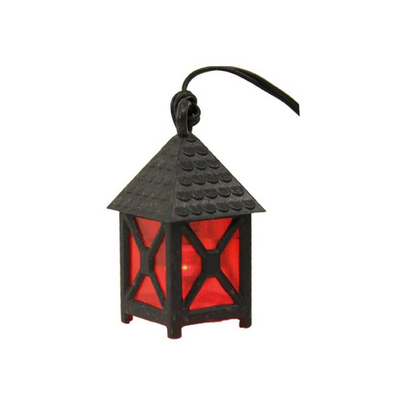 FADEDA Krippen-Zubehör FADEDA Laterne rot, 4-eckig, 3,5V, LED, Höhe in cm: 4 (1 St) von FADEDA