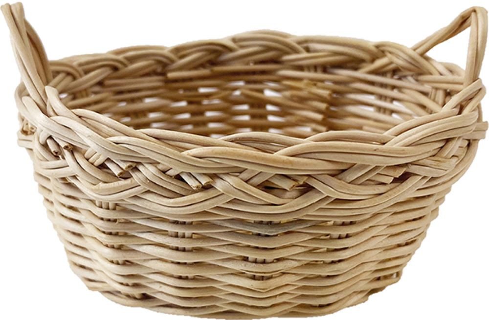 FADEDA Krippen-Zubehör FADEDA Wäschekorb geflochten, natur, Höhe in cm: 4 (1 St) von FADEDA