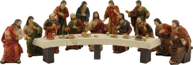 FADEDA Krippenfigur 14x FADEDA Passionsfiguren: Letztes Abendmahl, Höhe in cm: 5 (14 St) von FADEDA