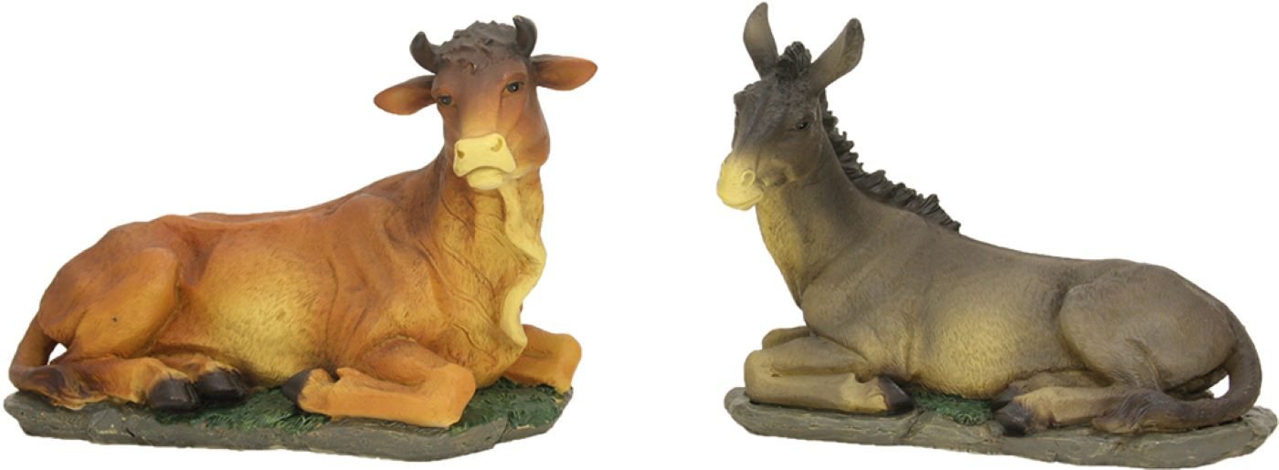 FADEDA Krippenfigur 2x FADEDA Ochs und Esel, Höhe in cm: 42 (2 St) von FADEDA
