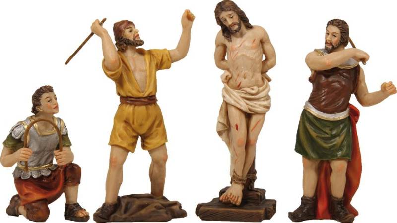 FADEDA Krippenfigur 4x FADEDA Passionsfiguren: Geißelung, Höhe in cm: 9 (4 St) von FADEDA