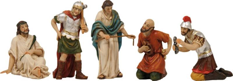 FADEDA Krippenfigur 5x FADEDA Passionsfiguren: Dornenkrönung, Höhe in cm: 9 (5 St) von FADEDA