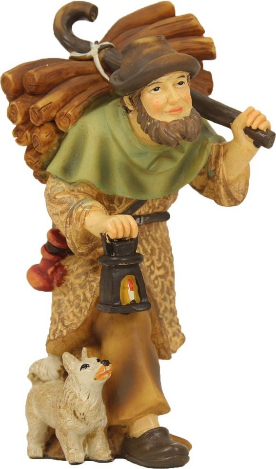 FADEDA Krippenfigur FADEDA Hirte mit Holz und Laterne, Höhe in cm: 11 (1 St) von FADEDA