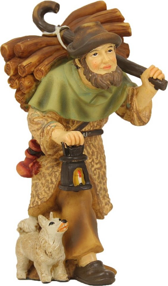 FADEDA Krippenfigur FADEDA Hirte mit Holz und Laterne, Höhe in cm: 9 (1 St) von FADEDA