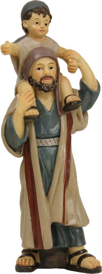 FADEDA Krippenfigur FADEDA Hirte mit Kind auf Schulter, Höhe in cm: 10 (1 St) von FADEDA