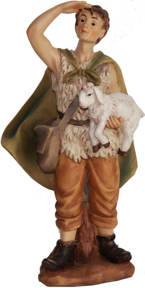 FADEDA Krippenfigur FADEDA Hirte mit Schaf auf Arm, Höhe in cm: 30 (1 St) von FADEDA
