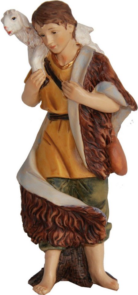 FADEDA Krippenfigur FADEDA Hirte mit Schaf auf Schulter, Höhe in cm: 14 (1 St) von FADEDA